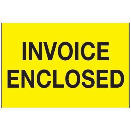 Bsc Preferred 2 x 3'' - ''Documents Enclosed'' Fluorescent Green Labels BUY00024060